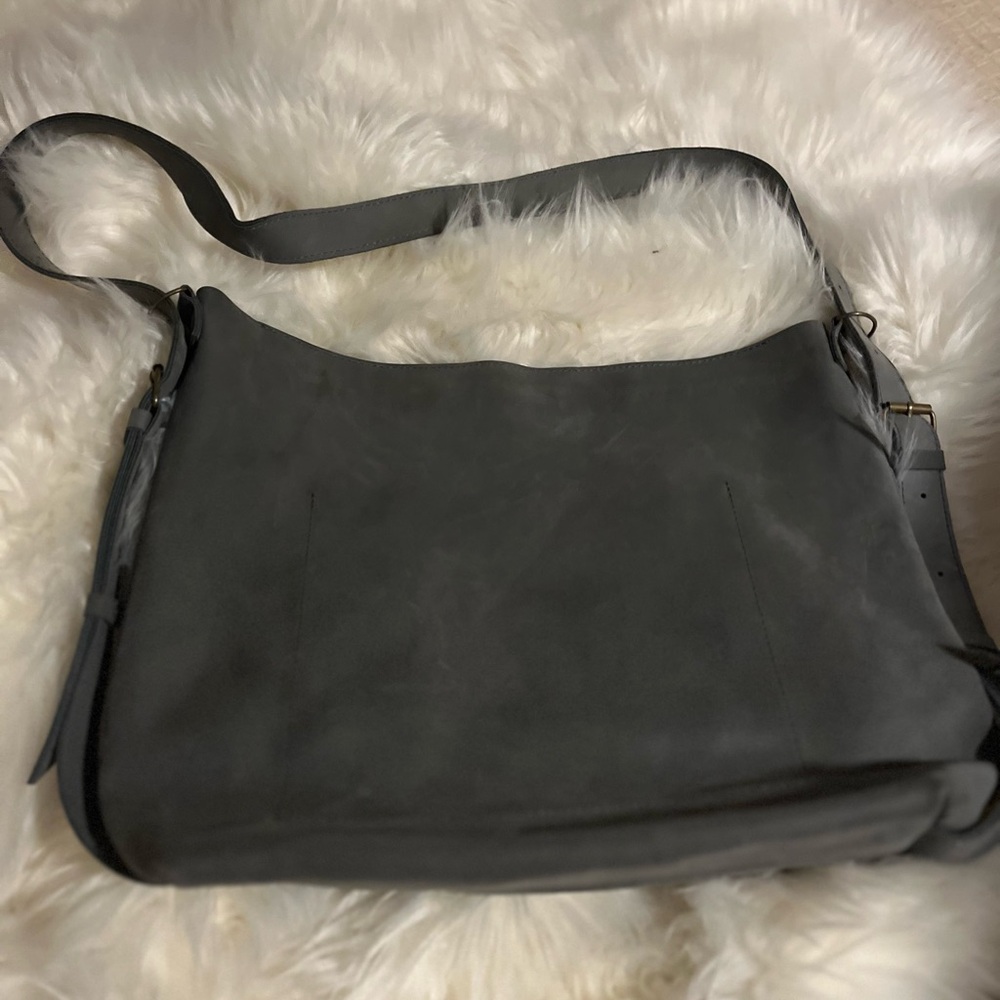 Convertible Backpack Purse Leather Tote Laptop Bag Minimalist Elegant gray